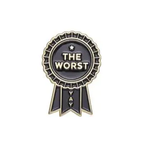 The Worst Ribbon Pin