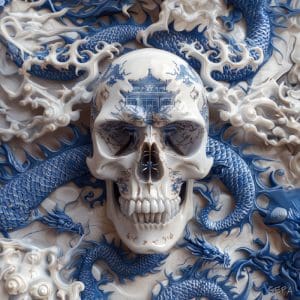 Porcelain Series - Skull Print