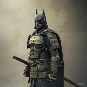 Samurai Series - Vintage Batman Print