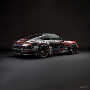 Graffiti Porsche Print
