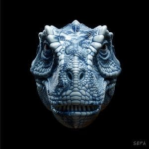 Porcelain Trex Print
